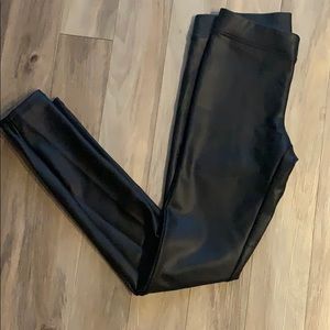 EXPRESS Faux Leather Leggings! Worn ONCE!